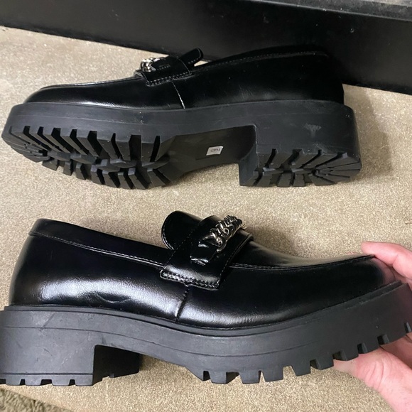 YETIER Platform Womens Loafer Leather Slip-ons Round Toe Chunky Loafer Shoes NWT - Picture 10 of 10